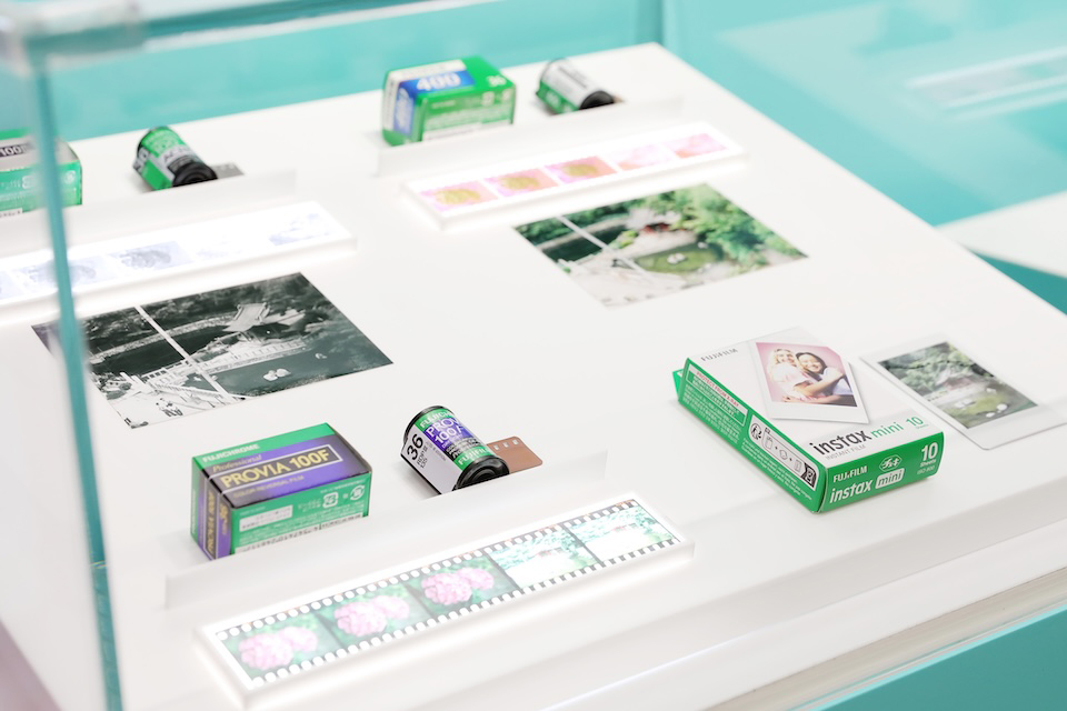 4種類のフィルムの展示