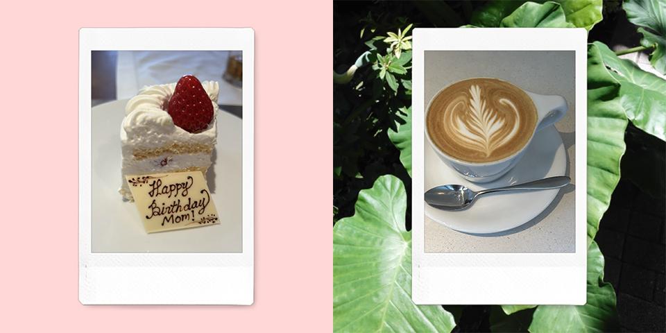 背景カラーを設定したり、他の画像と組み合わせた2種類のフォトインフォト