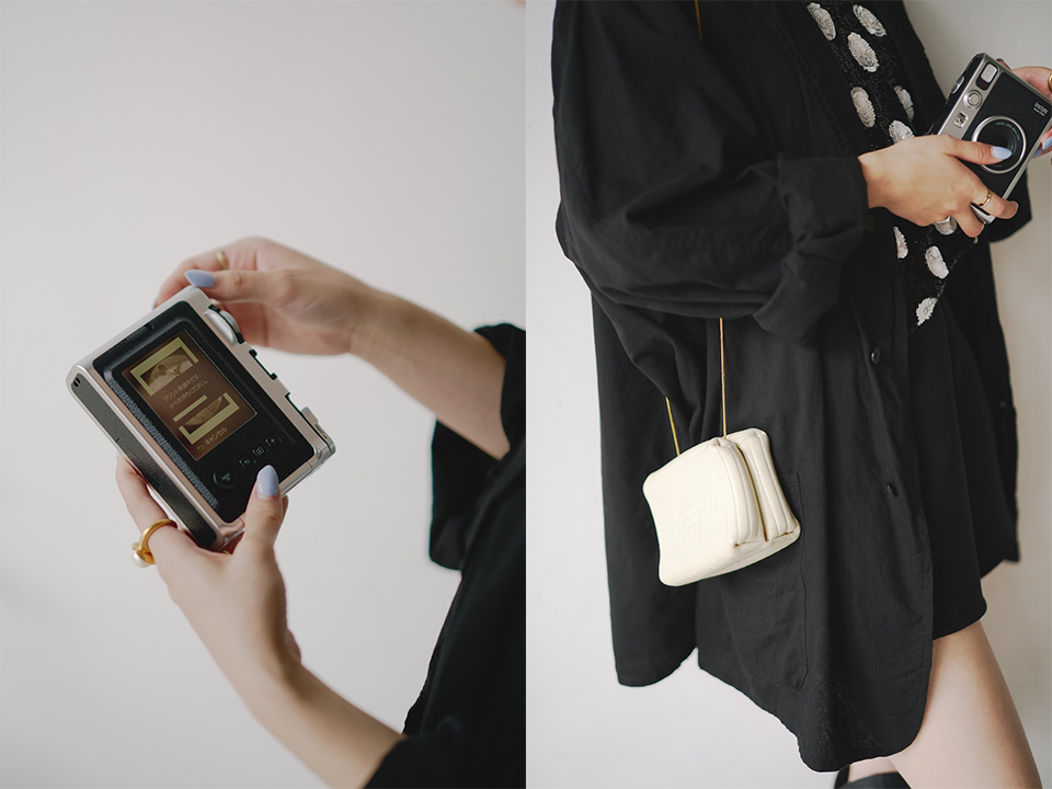 mini Evo本体とチェーンバッグの写真