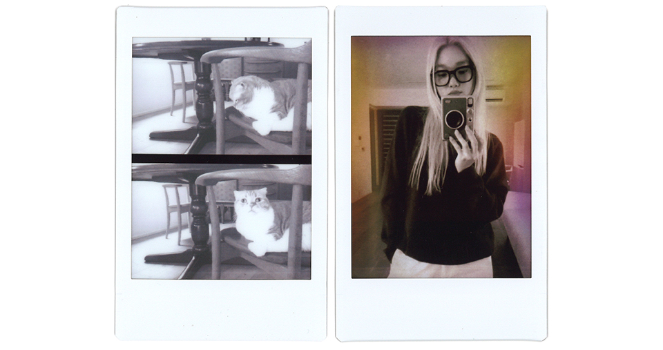 猫や自撮りのチェキプリント