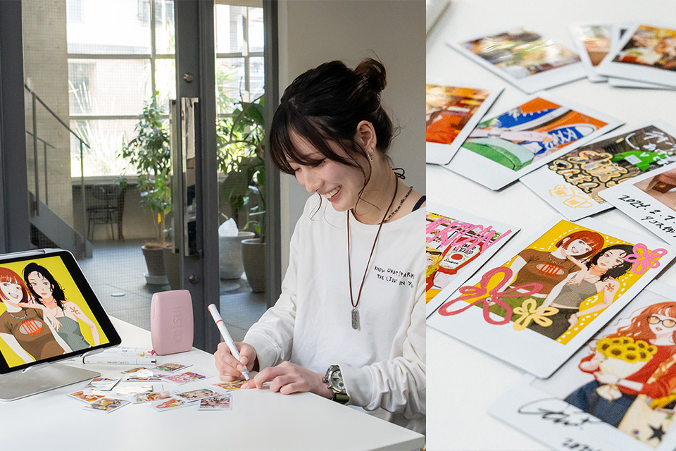 イラストレーター・utu × instax mini Link 3™。“好き”をカタチにする、チェキプリント™アイデア